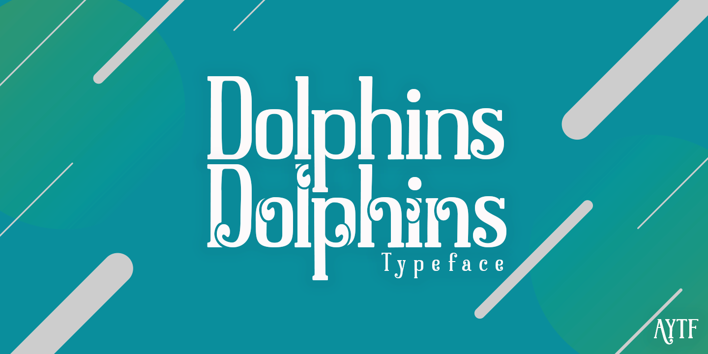 Beispiel einer Dolphins-Schriftart #1